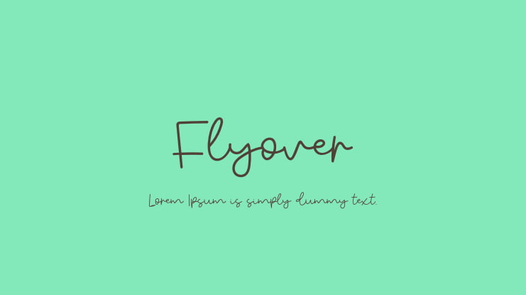 Flyover Font
