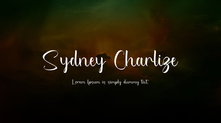 Sydney Charlize Font
