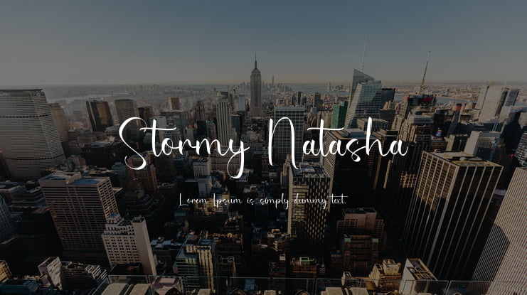 Stormy Natasha Font