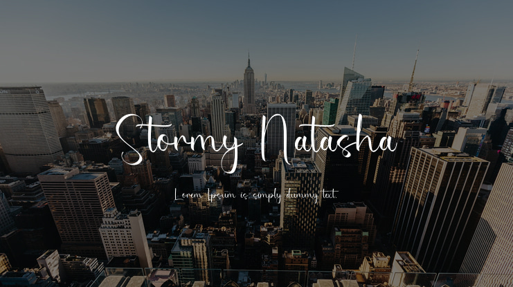 Stormy Natasha Font