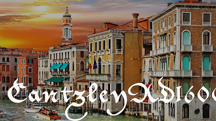 Cantzley AD1600 Font