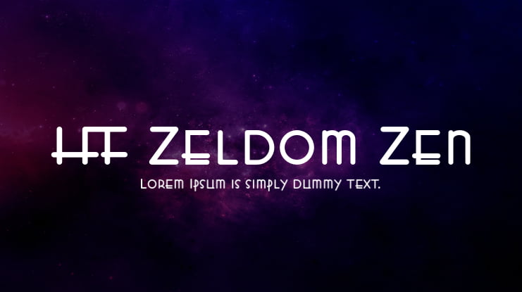 HFF Zeldom Zen Font