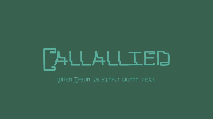 Callallied Font
