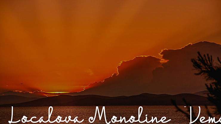 Localova Monoline - Demo Font Family
