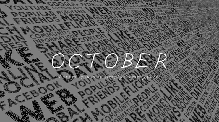 OCTOBER Font