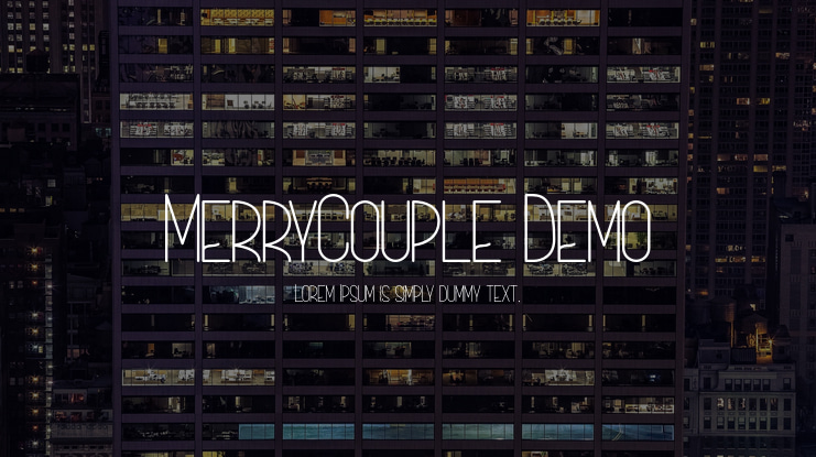 MerryCouple Demo Font Family