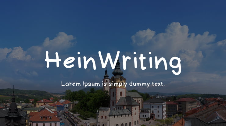 HeinWriting Font