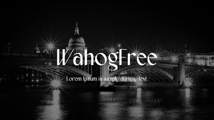 WahogFree Font