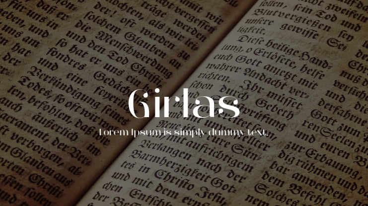 Girlas Font