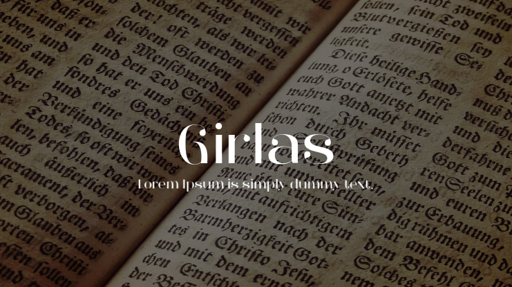 Girlas Font