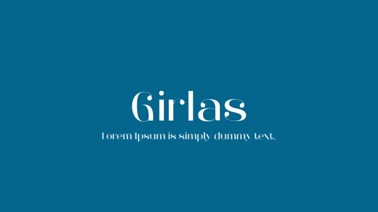 Girlas Font