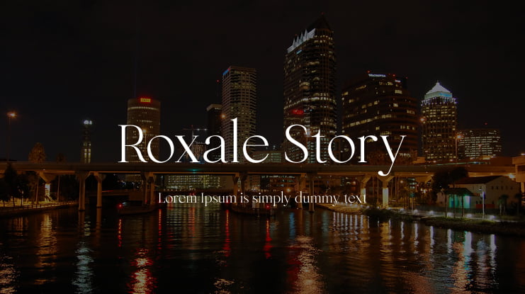 Roxale Story Font Family