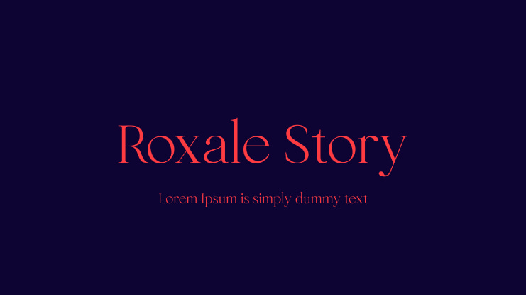 Roxale Story Font Family