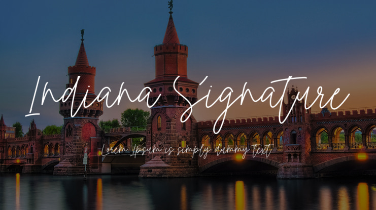 Indiana Signature Font