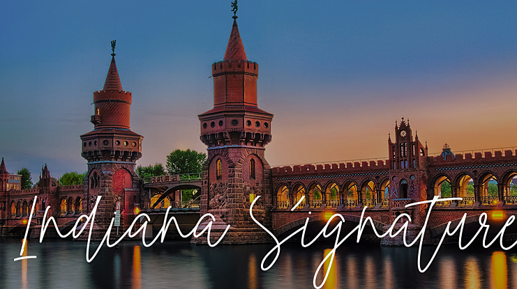 Indiana Signature Font