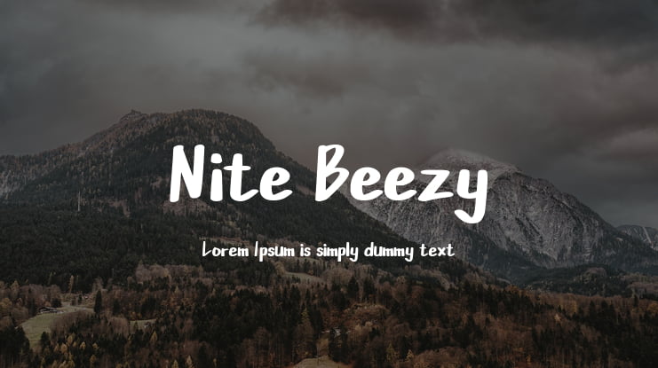 Nite Beezy Font