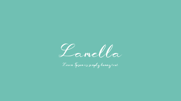 Lamella Font