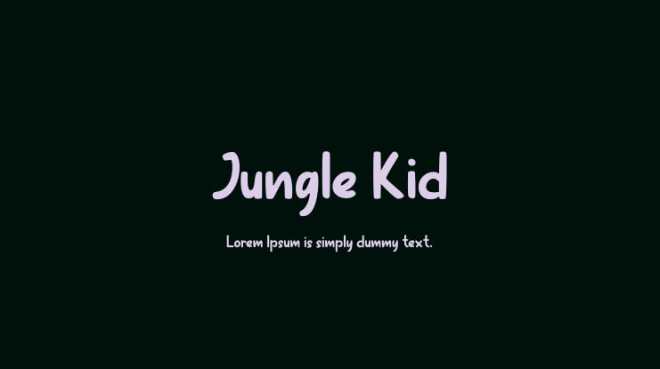 Jungle Kid Font