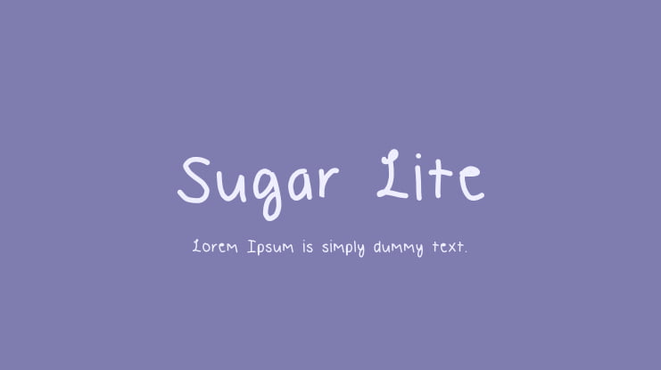 Sugar Lite Font