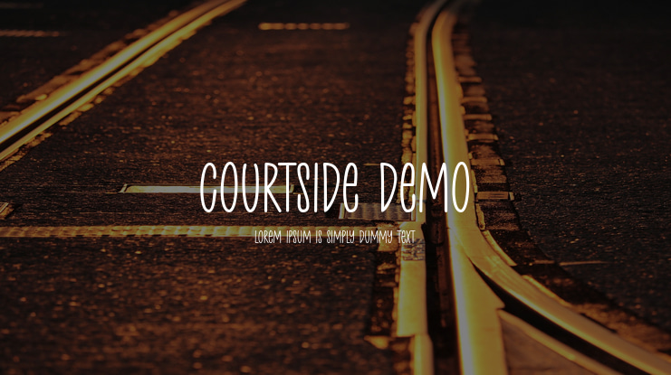 Courtside Demo Font