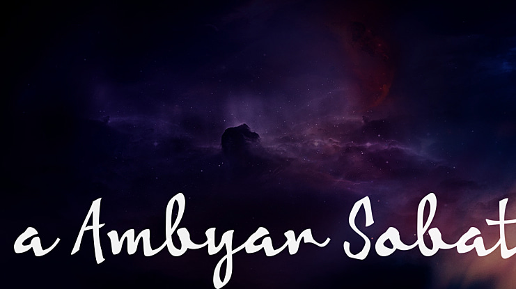 a Ambyar Sobat Font