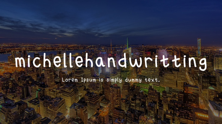 michellehandwritting Font