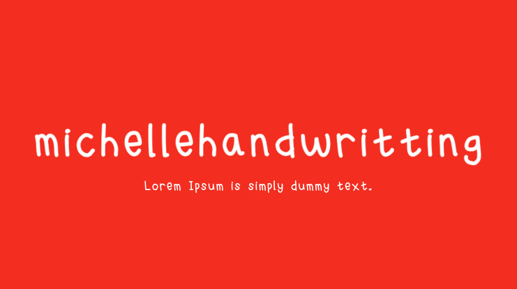 michellehandwritting Font