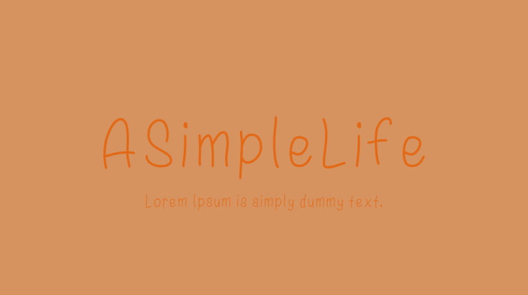 ASimpleLife Font