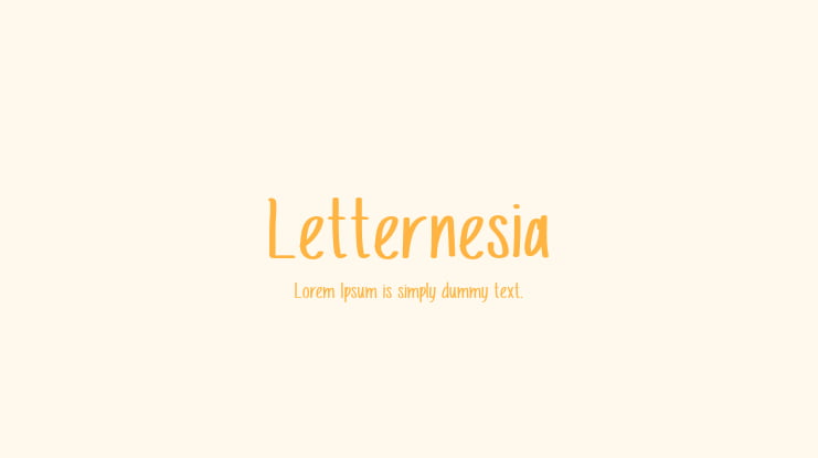 Letternesia Font
