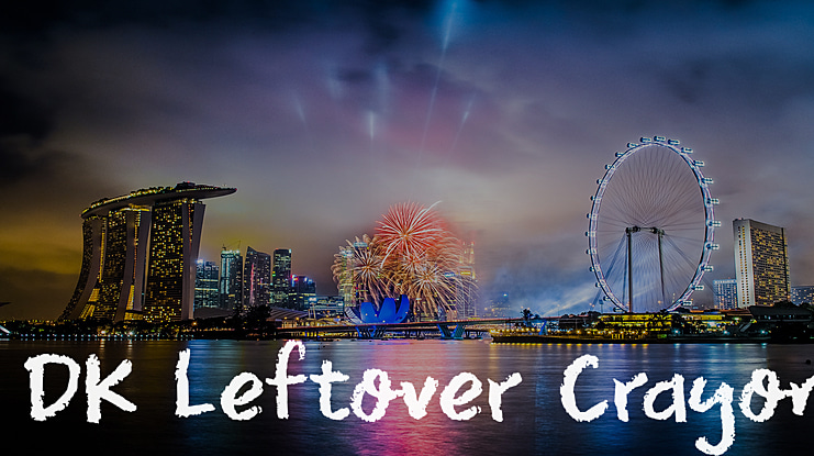 DK Leftover Crayon Font