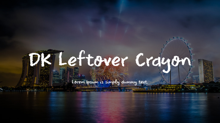 DK Leftover Crayon Font