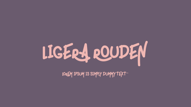 ligera rouden Font Family