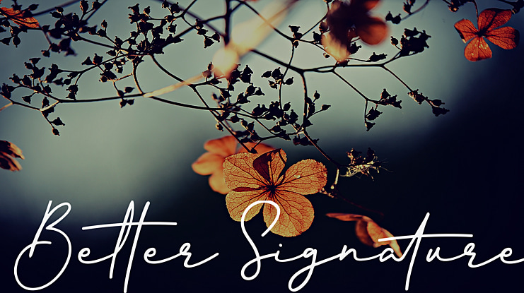 Better Signature Font
