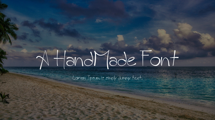 A HandMade Font