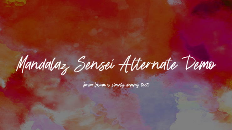 Mandalaz Sensei Alternate Demo Font Family