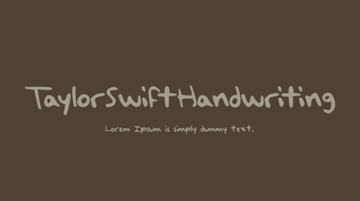 TaylorSwiftHandwriting Font