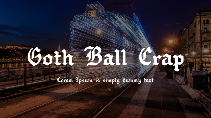 Goth Ball Crap Font