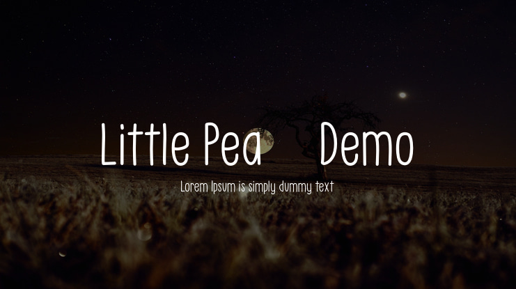 Little Pea - Demo Font