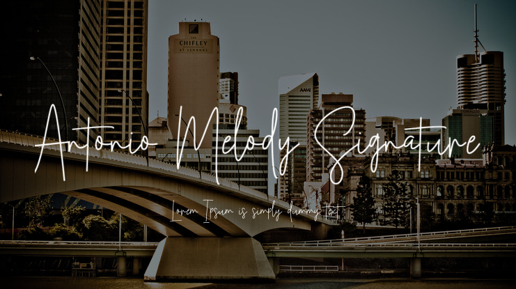 Antonio Melody Signature Font