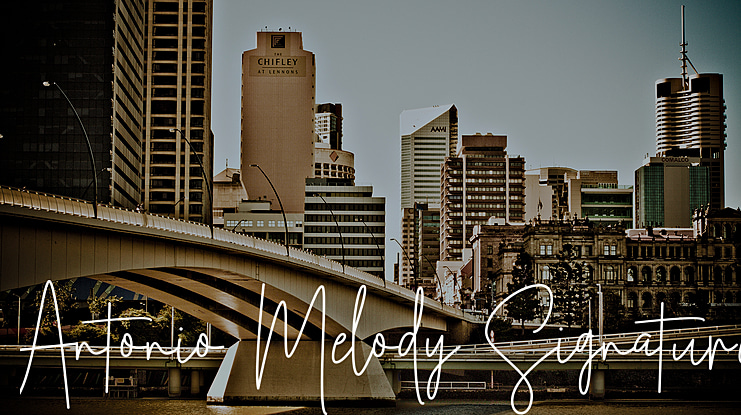Antonio Melody Signature Font