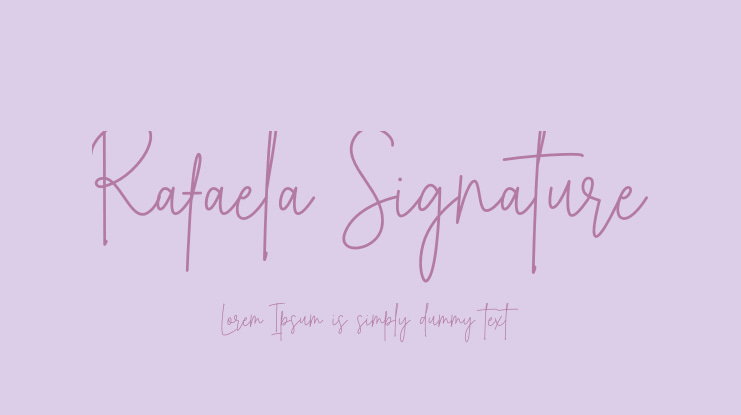 Rafaela Signature Font