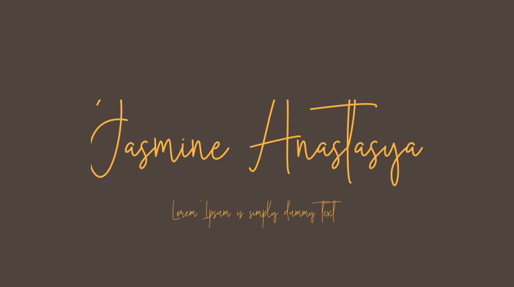 Jasmine Anastasya Font