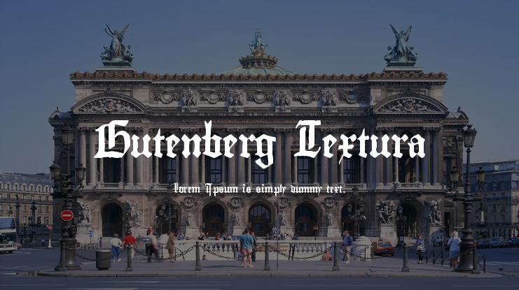 Gutenberg Textura Font