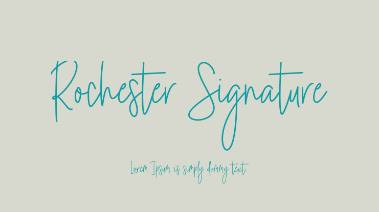 Rochester Signature Font