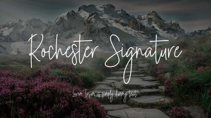 Rochester Signature Font