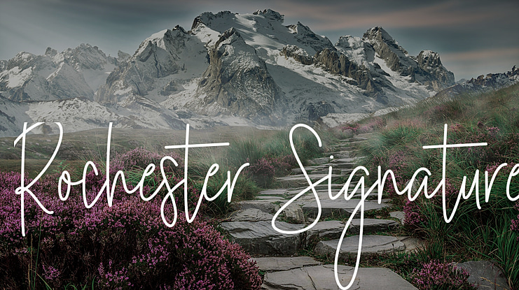 Rochester Signature Font