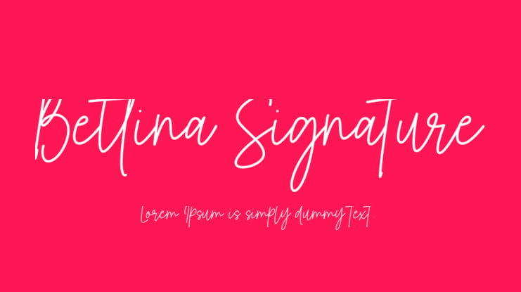Bettina Signature Font