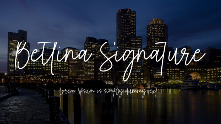 Bettina Signature Font