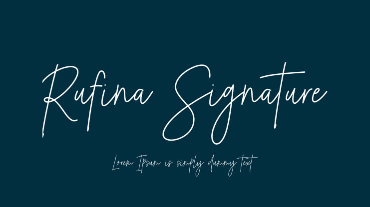 Rufina Signature Font