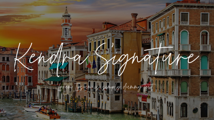 Kendra Signature Font